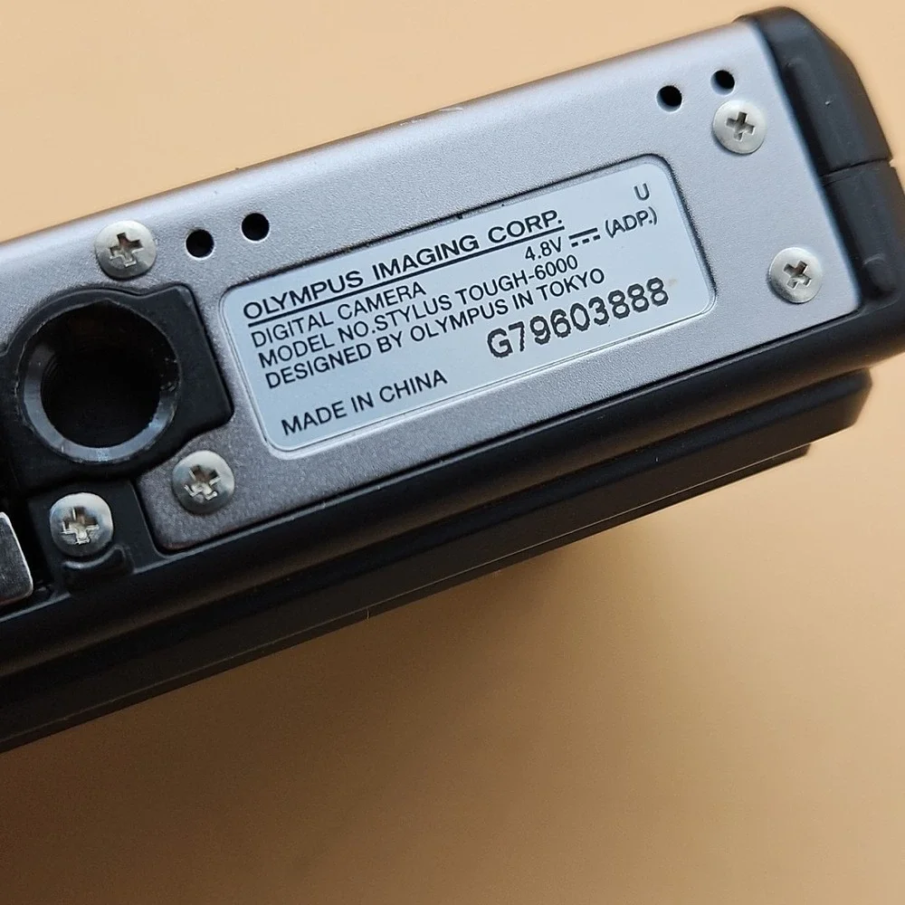 Olympus Stylus Tough 6000 10MP Compact Digital Camera Untested For Parts As Is